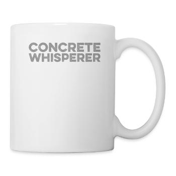 Lustiges Betonarbeiter Bauarbeiter Gag Wortspiel - Tasse - Weiß - Rechts