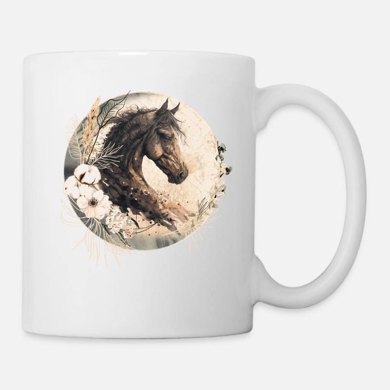 Pferd Boho - Tasse - Weiß