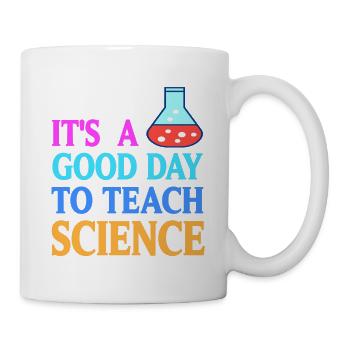Une bonne journée pour enseigner la science rétro professeur de sciences - Mug blanc - blanc - Droite