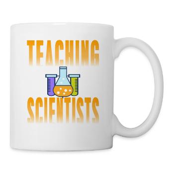 Teaching Future Scientists Retro Science Teacher - Tasse - Weiß - Rechts