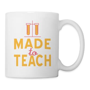 Conçu pour enseigner les conceptions rétro des enseignants de sciences - Mug blanc - blanc - Droite