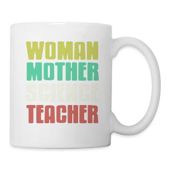 Woman Mother Science Teacher Retro Teacher Designs - Mug - white - Right