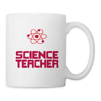 Je ne crie pas que c’est ma voix de professeur de sciences - Mug blanc - blanc - Droite