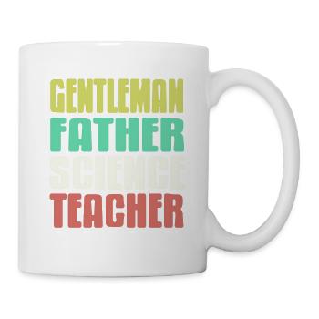 Gentleman Père Professeur de sciences Professeur rétro - Mug blanc - blanc - Droite