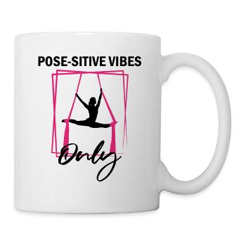 Aerial Silk Dancer for Aerial Ribbon and Aerialist - Mug - white - Right