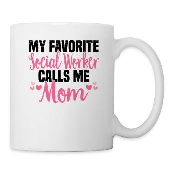 Social Work Social Work Social Work Mom - Mug - white - Right