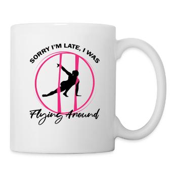 Aerial Silk Dancer for Aerial Ribbon and Aerialist - Mug - white - Right