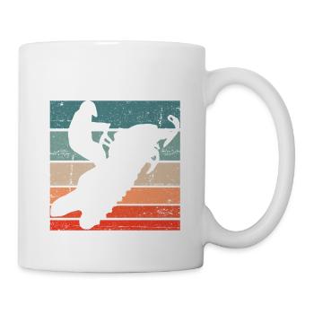 Vintage Snowmobile Snowmobile - Mug - white - Right