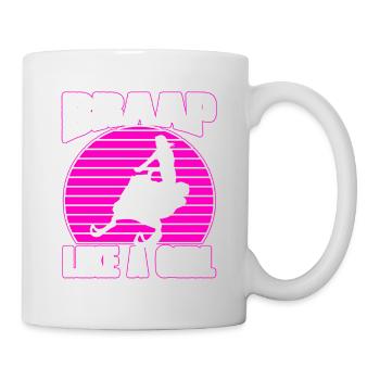 Braap Like A Girl Motorschlitten-schneemobilfahrer - Tasse - Weiß - Rechts
