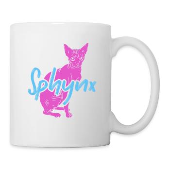Verrückte Sphynx Lady Ever Kitten Pet Owner - Tasse - Weiß - Rechts