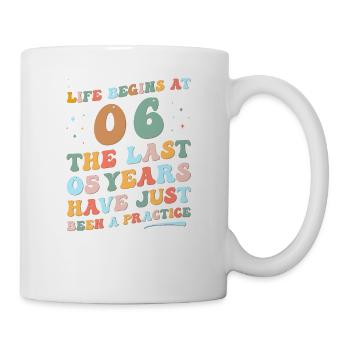 6th birthday Man Woman 2023 Funny Groovy Life - Mug - white - Right