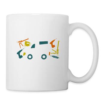 Camping Studieren kann jeder Van ausbau - Tasse - Weiß - Rechts
