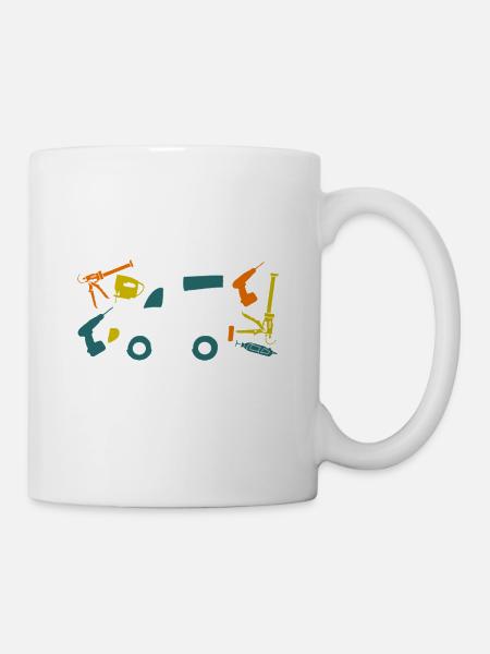 Camping Studieren kann jeder Van ausbau - Tasse - Weiß