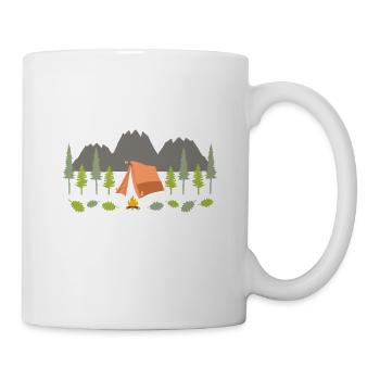 Camping Vibes Natur Road Trip Busausbau - Tasse - Weiß - Rechts