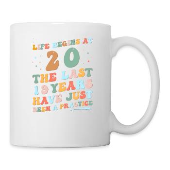 20. Geburtstag Mann Frau 2023 Funny Groovy Life - Tasse - Weiß - Rechts