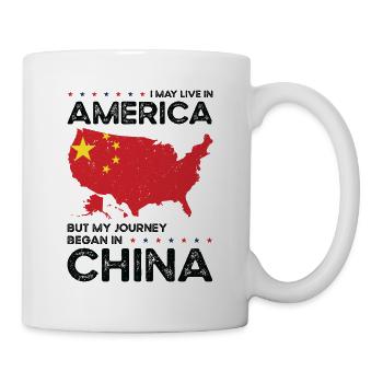 Né chinois Chine États-Unis - Mug blanc - blanc - Droite