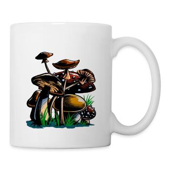 Mushrooms - Tasse - Weiß - Rechts