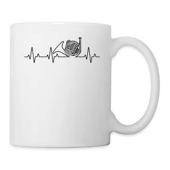 Waldhorn Waldhornspieler Waldhornist - Tasse - Weiß - Rechts