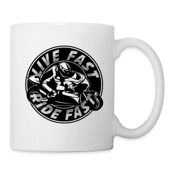 motorcycle live ride fast motorcycles motorcycle tours - Mug - white - Right