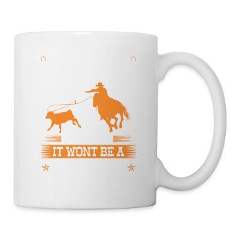 Calf Roping Bad Idea Good Time, Breakaway Roping - Tasse - Weiß - Rechts
