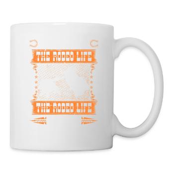 Calf Roping Rodeo Life Quote, Breakaway Roping - Tasse - Weiß - Rechts