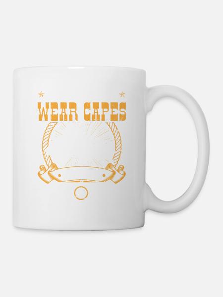 Calf Roping Not All Heroes Wear Capes Breakaway - Tasse - Weiß