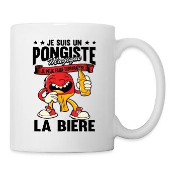Ping Pong Humour Tennis De Table Bière - Mug blanc - blanc - Droite