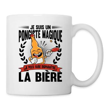 Bière | Ping Pong | Pongiste | Tennis De Table - Mug blanc - blanc - Droite
