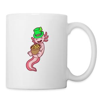 Axolotl Leprechaun - St Patrick’s Axolotl - Mug blanc - blanc - Droite