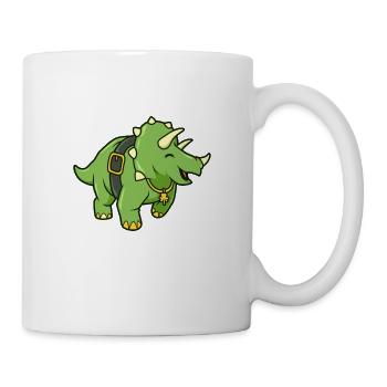 Triceratops Leprechaun - St Patrick Triceratops - Mug blanc - blanc - Droite