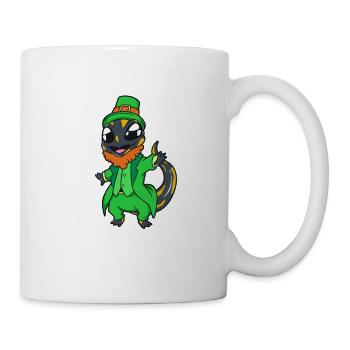 Amphibian Leprechaun - St Patrick's Fire Salamander - Mug - white - Right