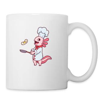 Cartoon Axolotl Chef - Mug - white - Right