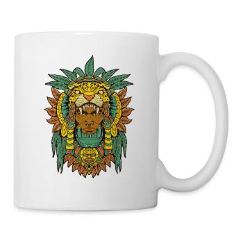 Aztec Warrior - Jaguar Warrior - Mug blanc - blanc - Droite