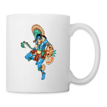 Le dieu aztèque de la guerre - Huitzilopochtli - Mug blanc - blanc - Droite