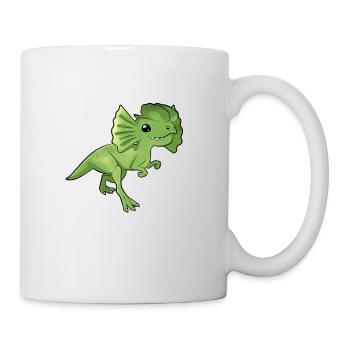 Dessin animé Dilophosaurus - Mug blanc - blanc - Droite