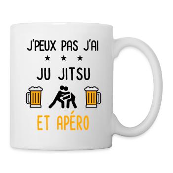 J'peux pas j'ai ju jitsu apéro - Mug blanc - blanc - Droite