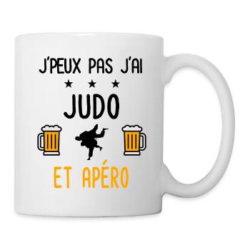 J'peux pas j'ai judo judoka apéro - Mug blanc - blanc - Droite