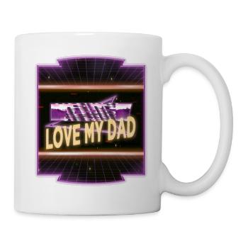 beach one family one team mother present idea - Tasse - Weiß - Rechts