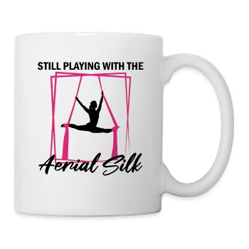 Aerial Silk Dancer for Aerial Ribbon and Aerialist - Mug - white - Right