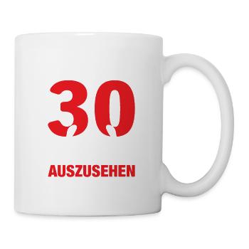 30th Birthday Man Woman 30 Years 1993 Decorative - Tasse - Weiß - Rechts