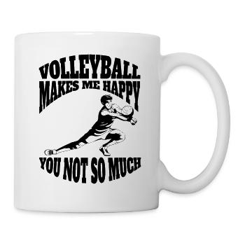 Volleyball Beach Volleyball Cadeau Volleyball Joueur de volleyball - Mug blanc - blanc - Droite