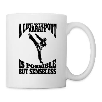 Karate Aikido Kampfsport Hapkido Kampfkunst Judo - Tasse - Weiß - Rechts