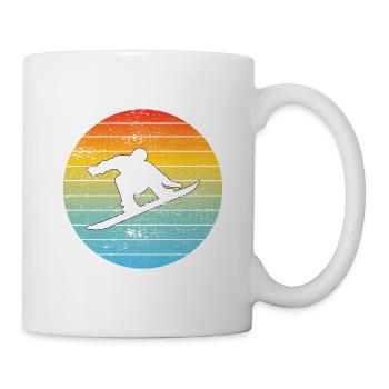 Snowboard Spruch Snowboardfahrer Wintersport - Tasse - Weiß - Rechts