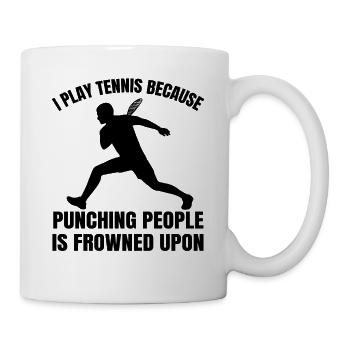 Tennisverein Tennisschläger Tennis Tennisspieler - Tasse - Weiß - Rechts
