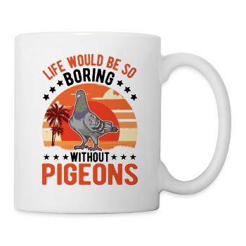 Pigeon Cadeau Pigeon Fancier City Pigeon Pigeonnier Pigeon Transporteur Pigeon - Mug blanc - blanc - Droite