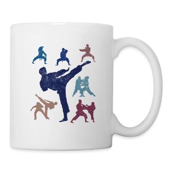 Koreanischer Kampfsport Taekwondo - Tasse - Weiß - Rechts