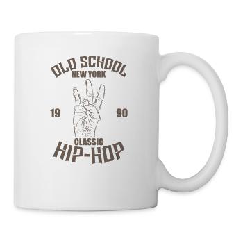 Old School New York 1990 Classic Hip Hop Rap - Mug - white - Right