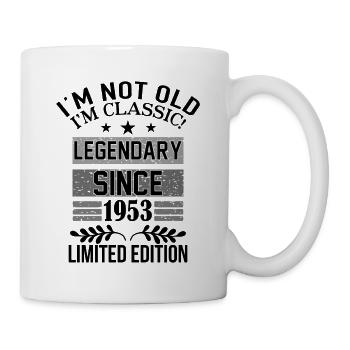 Born in 1953 Birthday 70 Years Legend 1953 Quotes - Mug - white - Right