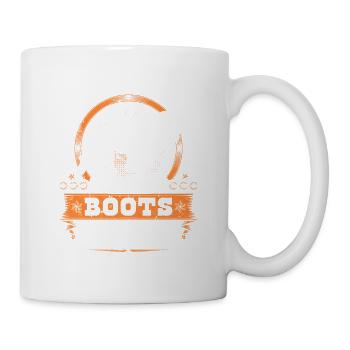 Rodeo Bulldogging Soul Clean Boots Dirty, Steer - Tasse - Weiß - Rechts