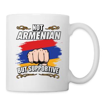 Not Armenian Hay But Supportive Travel Tourist - Tasse - Weiß - Rechts